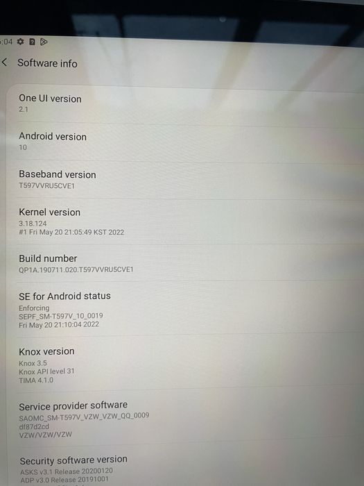 Планшет Samsung Galaxy Tab A 10.5 Lte