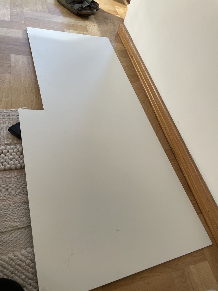 Ikea panel scienny Lysekil bialy/imitacja betonu