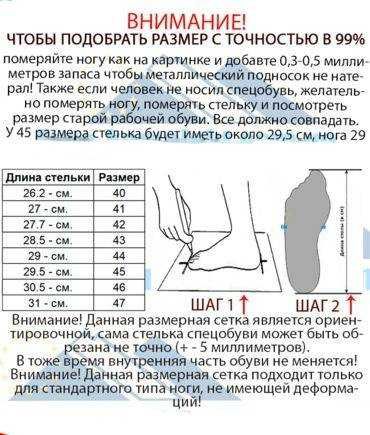 Ботинки рабочие зимние BRYES размер 45 стелька 29,5 см