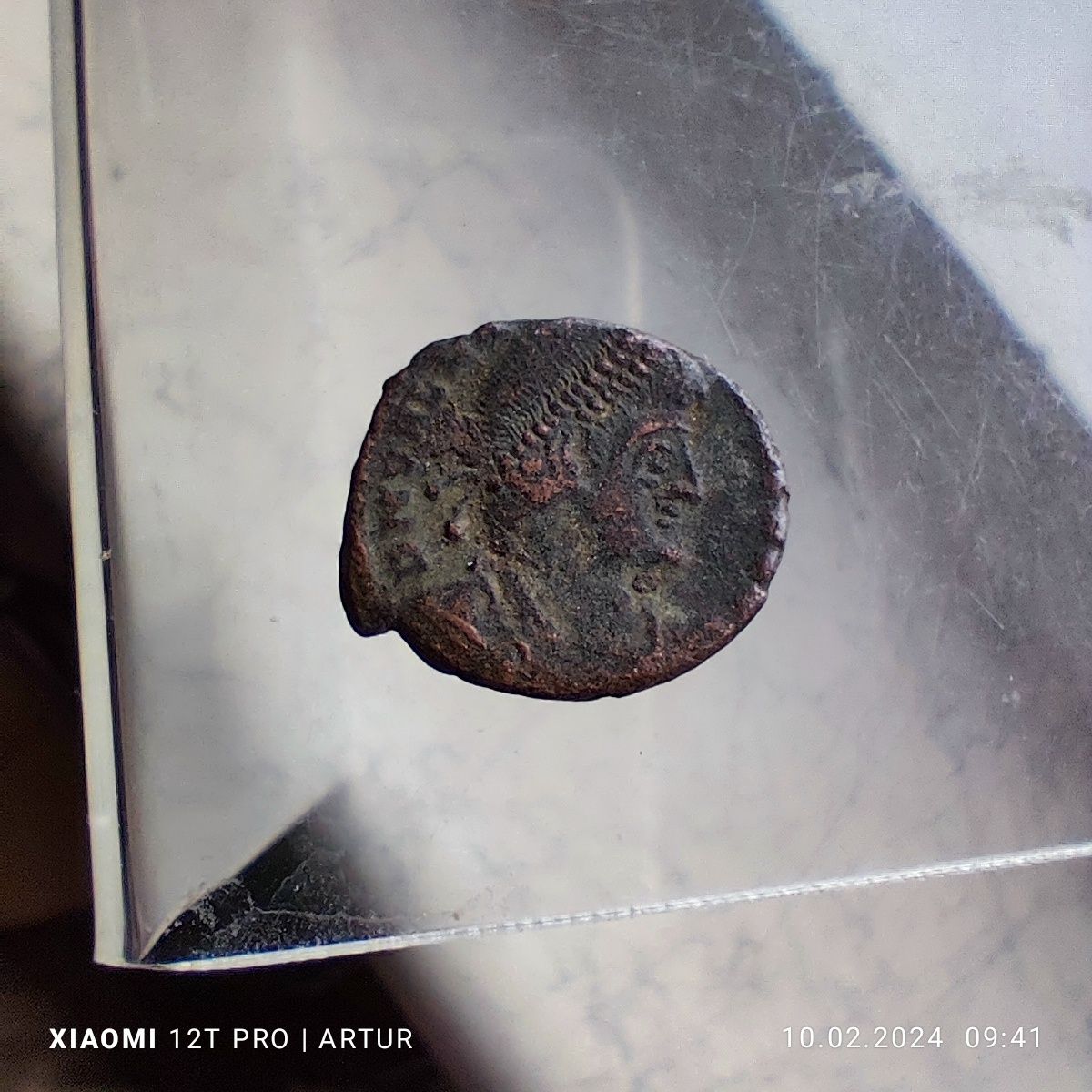 Rzymska moneta IV wiek Walentin Securitas