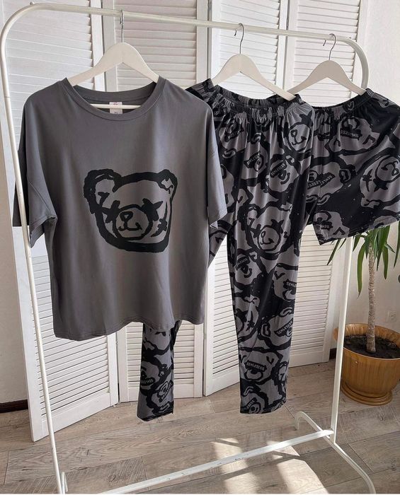 Женская пижама тройка. Жіноча піжама трійка