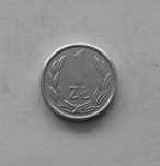 Moneta PRL 1 złoty 1989r.Al.Stan menniczy.