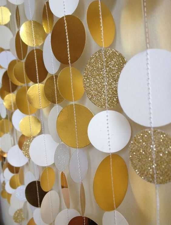 Girlanda confetti koła dekoracja na ślub, wesele