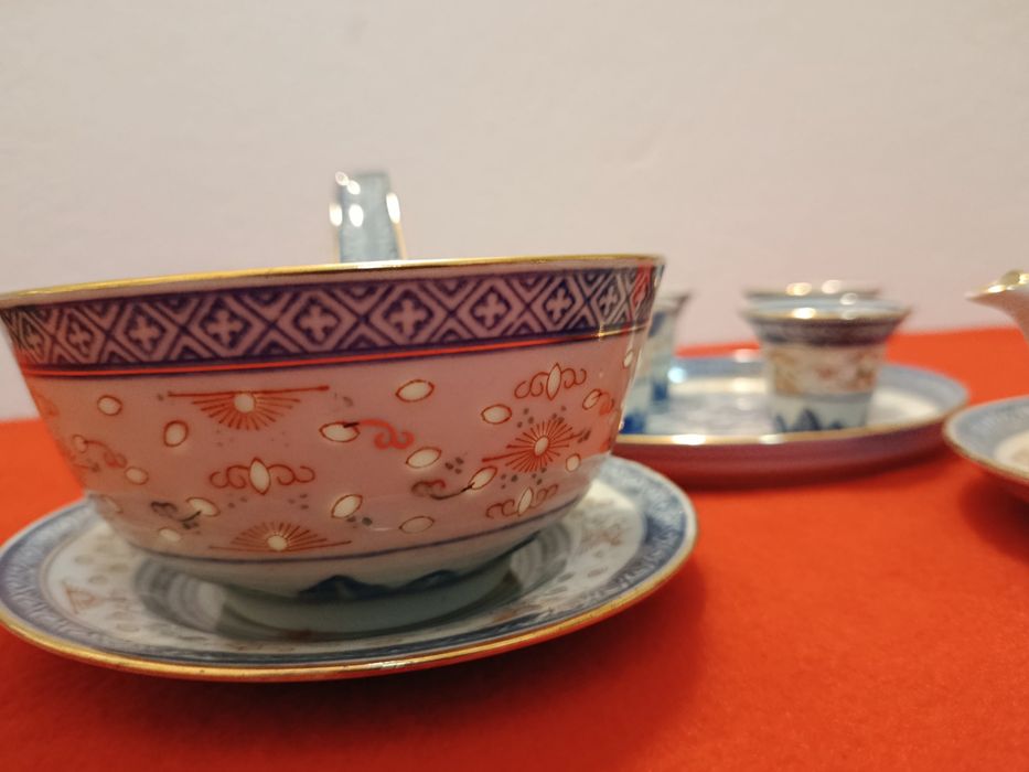 Serviço porcelana chinesa "Bago de Arroz"