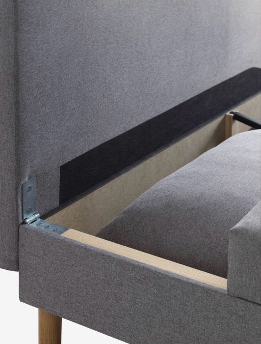 Narożnik-kanapa szara JYSK