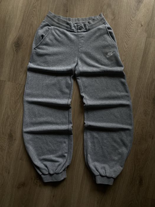 Nike вінтажні сірі спортивні штани, широкие серые штаны найк
