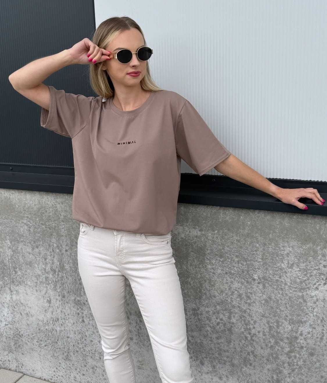 T-SHIRT damski MINIMAL Fango Oversize Uniwersalny Wys.24h