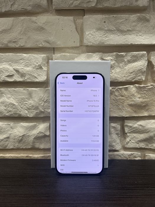 iPhone 15 Pro 128GB Natural 88% Bateria