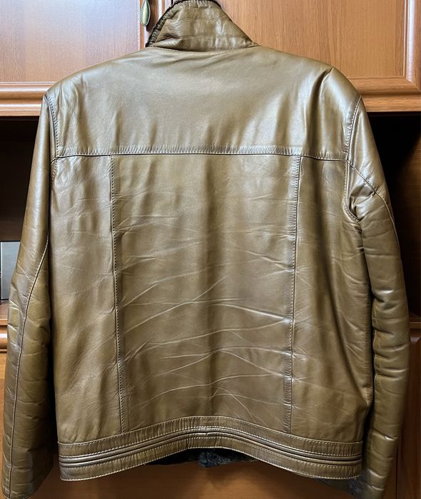 Продається чоловіча зимова шкіряна куртка дублівка