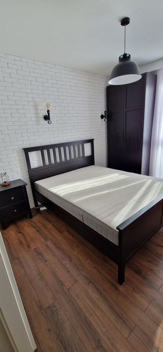 Zestaw mebli sypialnianych Hemnes Ikea pax czarny