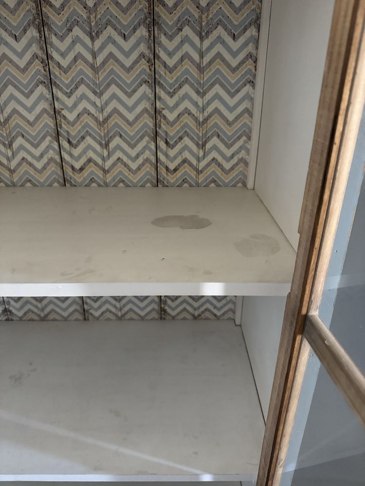 Witryna retro vintage niebieska belldeco