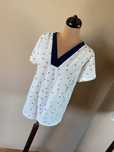 Xxxl +size 46 48 river flower bluzka koronka nadruk smieszny p