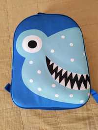 Plecak dziecięcy rekin 3D, do przedszkola, na wycieczki