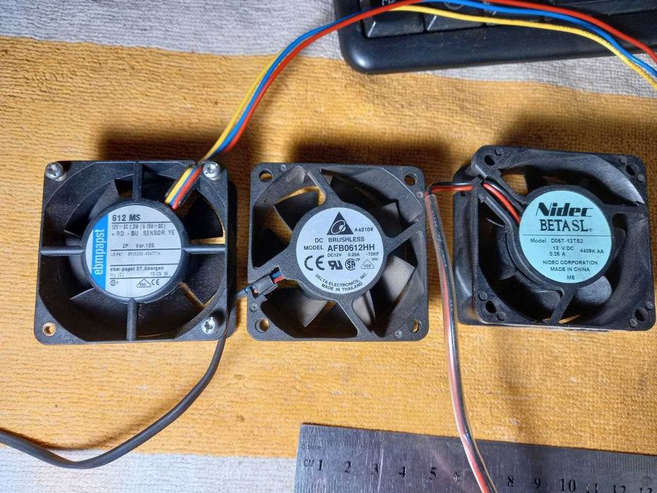 Вентиляторы 12, 48В, кулеры 12В, 48В, кулери для ПК, електроніки