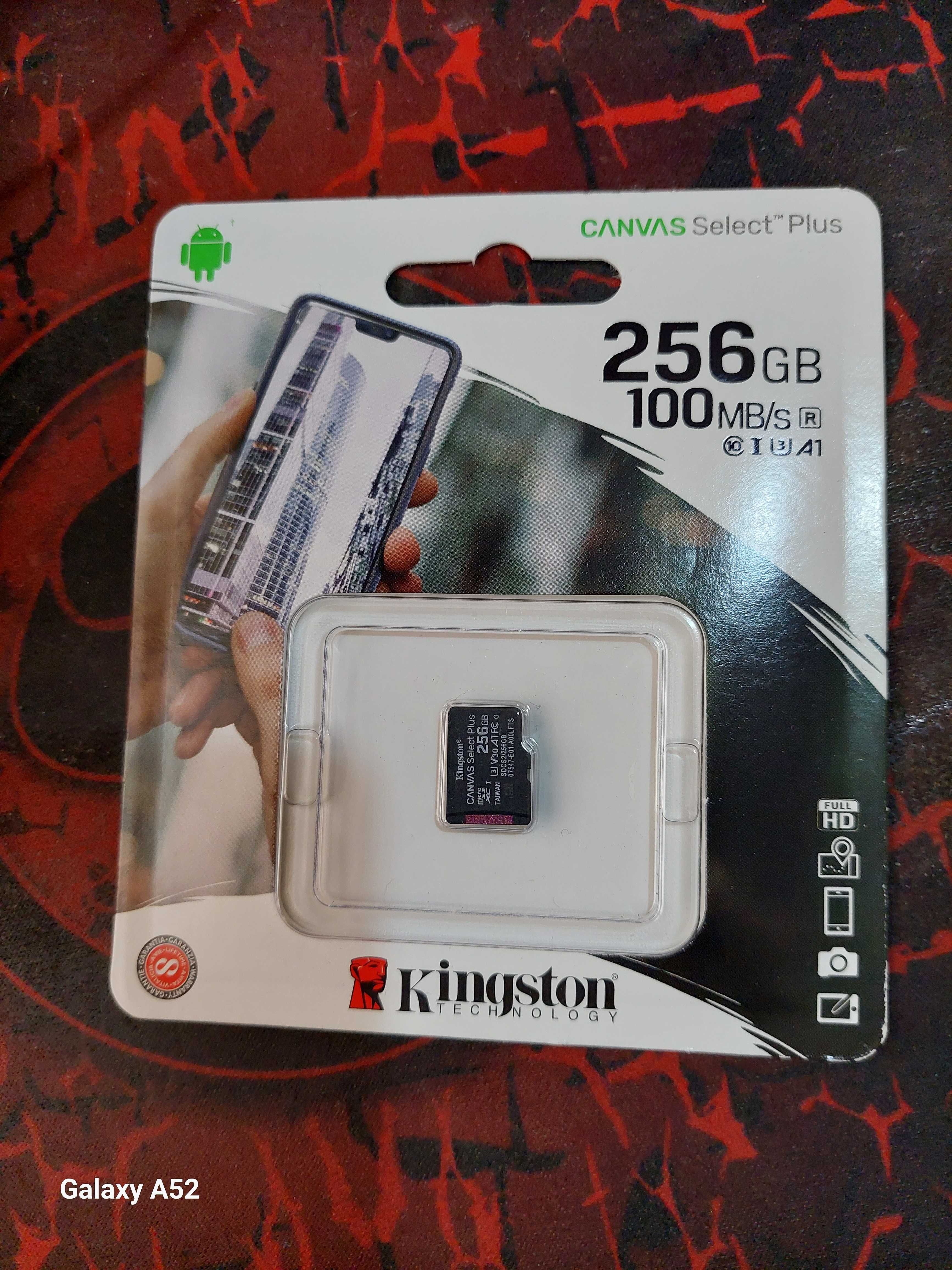 MicroSD Kingston Canvas Select Plus 256 Gb R100/W85MB/s(SDCS2/256GBSP)