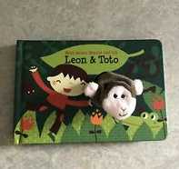 книга на немецком языке leon&toto про обезьянку пальчиковая кукла