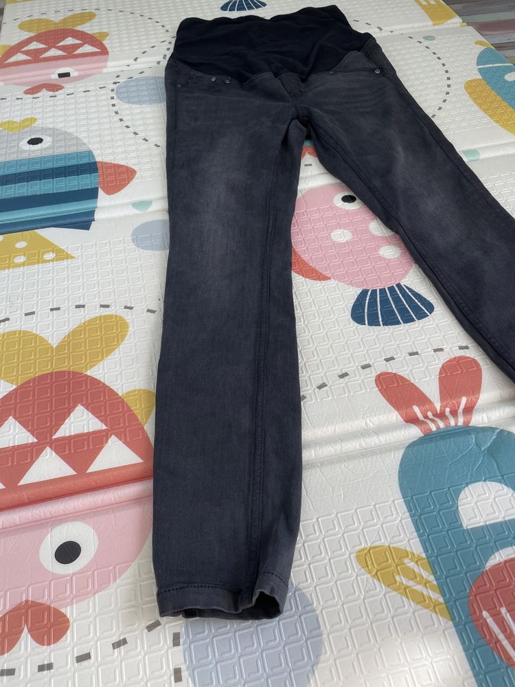 Черные джинсы для беременных штани для вагітних еластичні