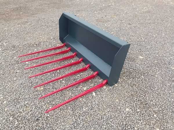 Widły do obornika mocowanie na Euroramkę