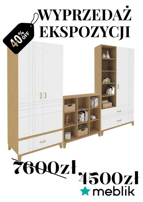Meble dla dzieci i młodzieży - wyprzedaż ekspozycji MEBLIK Opole