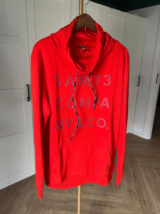 Nowa z metkami czerwona męska bluza z kominem rozmiar XL marki Sam 73