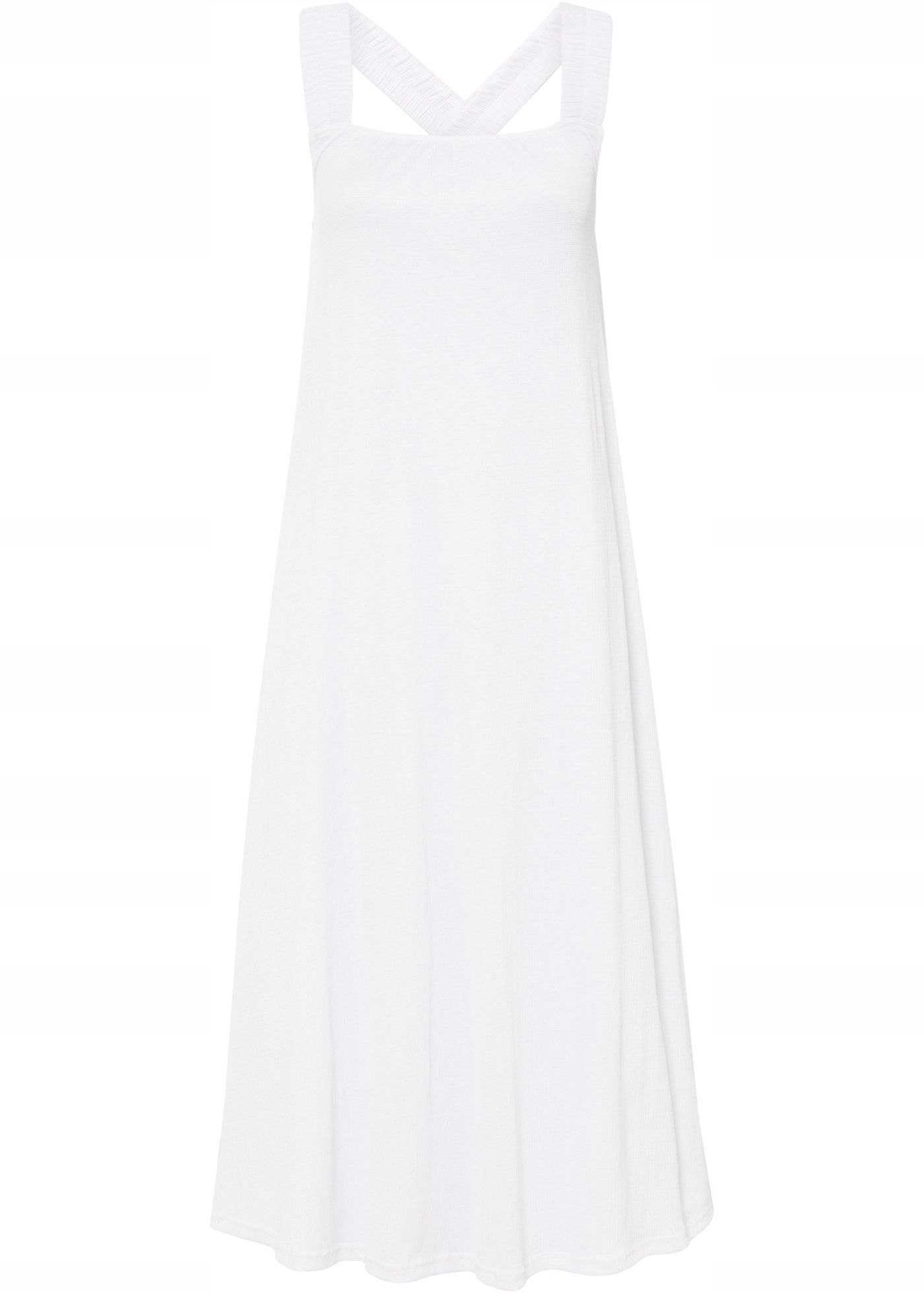 AE2892 sukienka biała letnia z krepy 36/38.