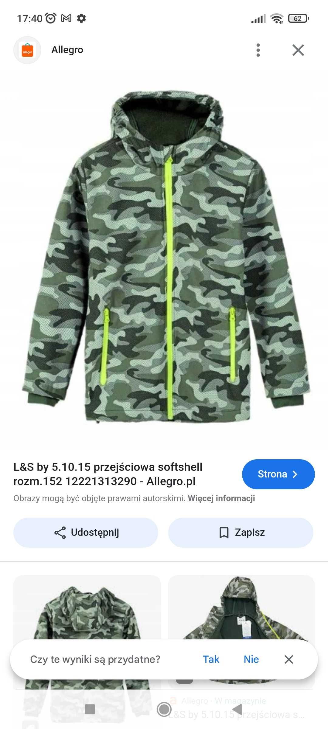 5.10.15 kurtka przejściowa soft Shell wiosenna lekka 104
