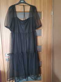 czarna tiulowa sukienka H&M, L