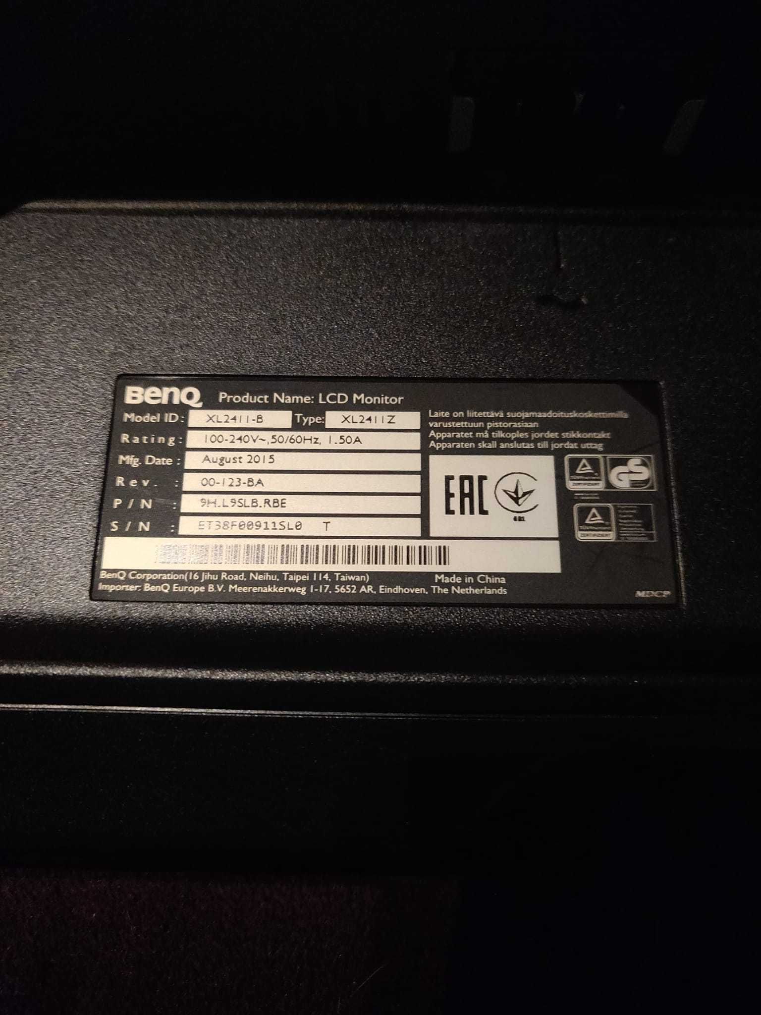 Monitor Gaming BenQ XL2411Z 24.5'' 144Hz 1ms