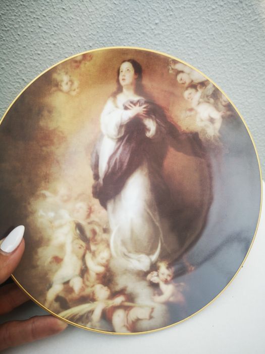 Prato pintura A Imaculada Conceição de Escorial