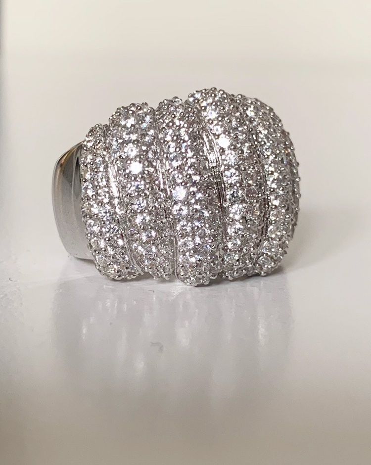 Перстень, Sif Jakobs, Thomas Sabo, серебро, цирконій, р.17.5/18,8