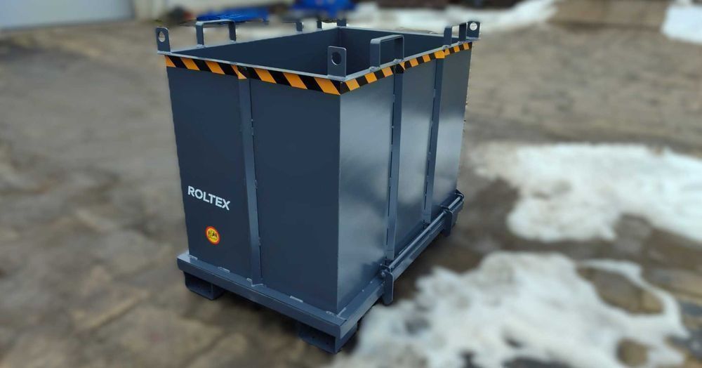 Kontener z otwieranym dnem OD 750 / Pojemnik metalowy