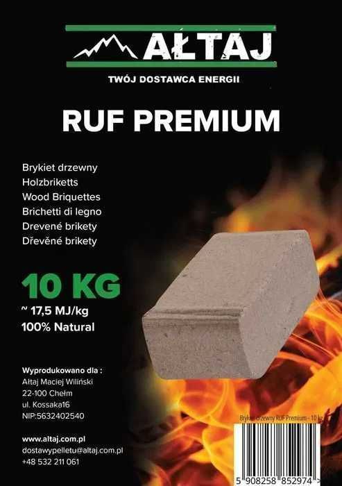 Brykiet drzewny RUF AŁTAJ - Tarnów i okolice TRANSPORT GRATIS