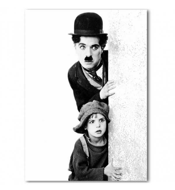 Charlie Chaplin, Scena Z Filmu Brzdąc Plakat 50x70