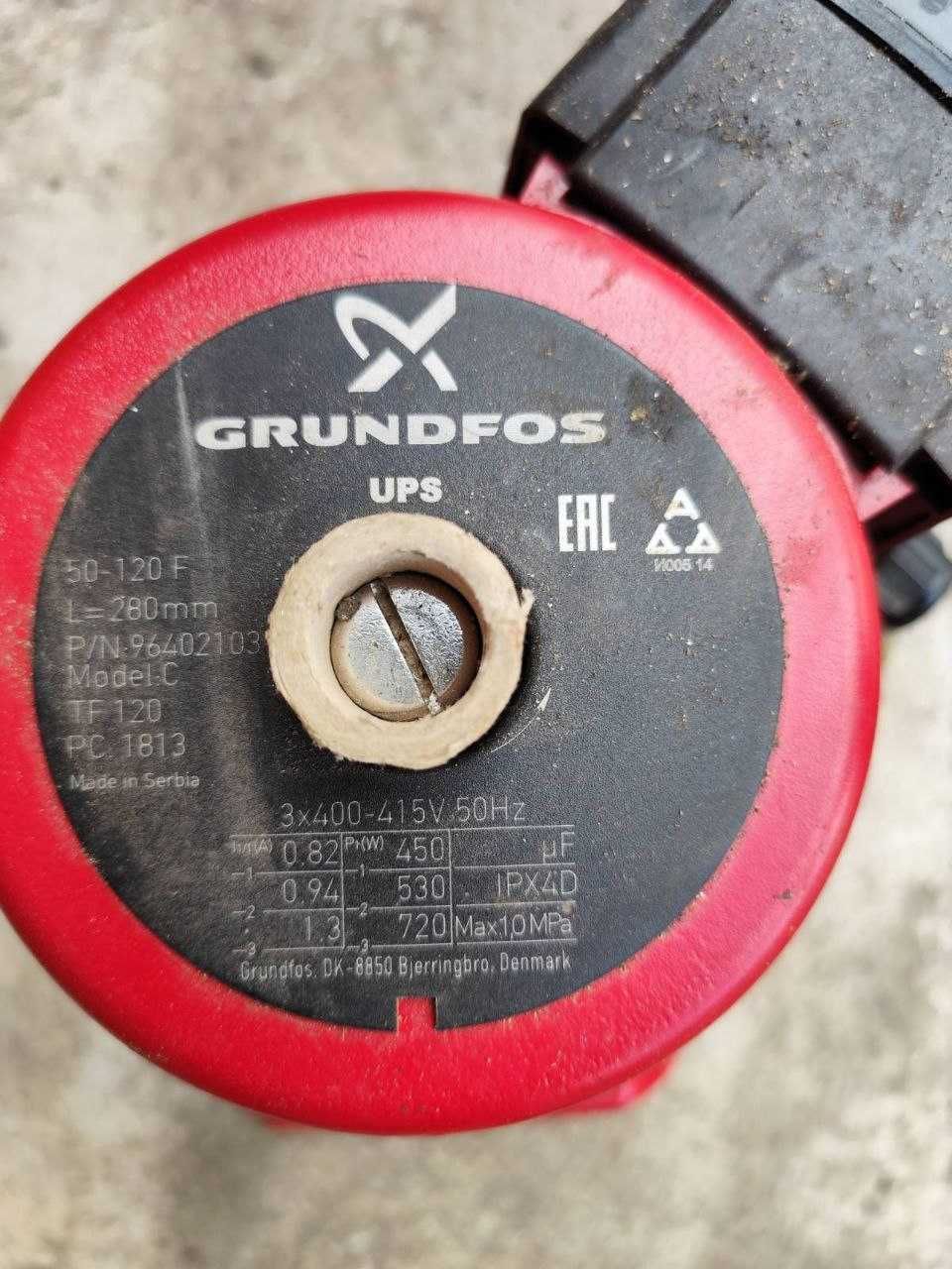 Циркуляційний насос Grundfos UPS 50-120 F 280 3x400-415V (96402103)