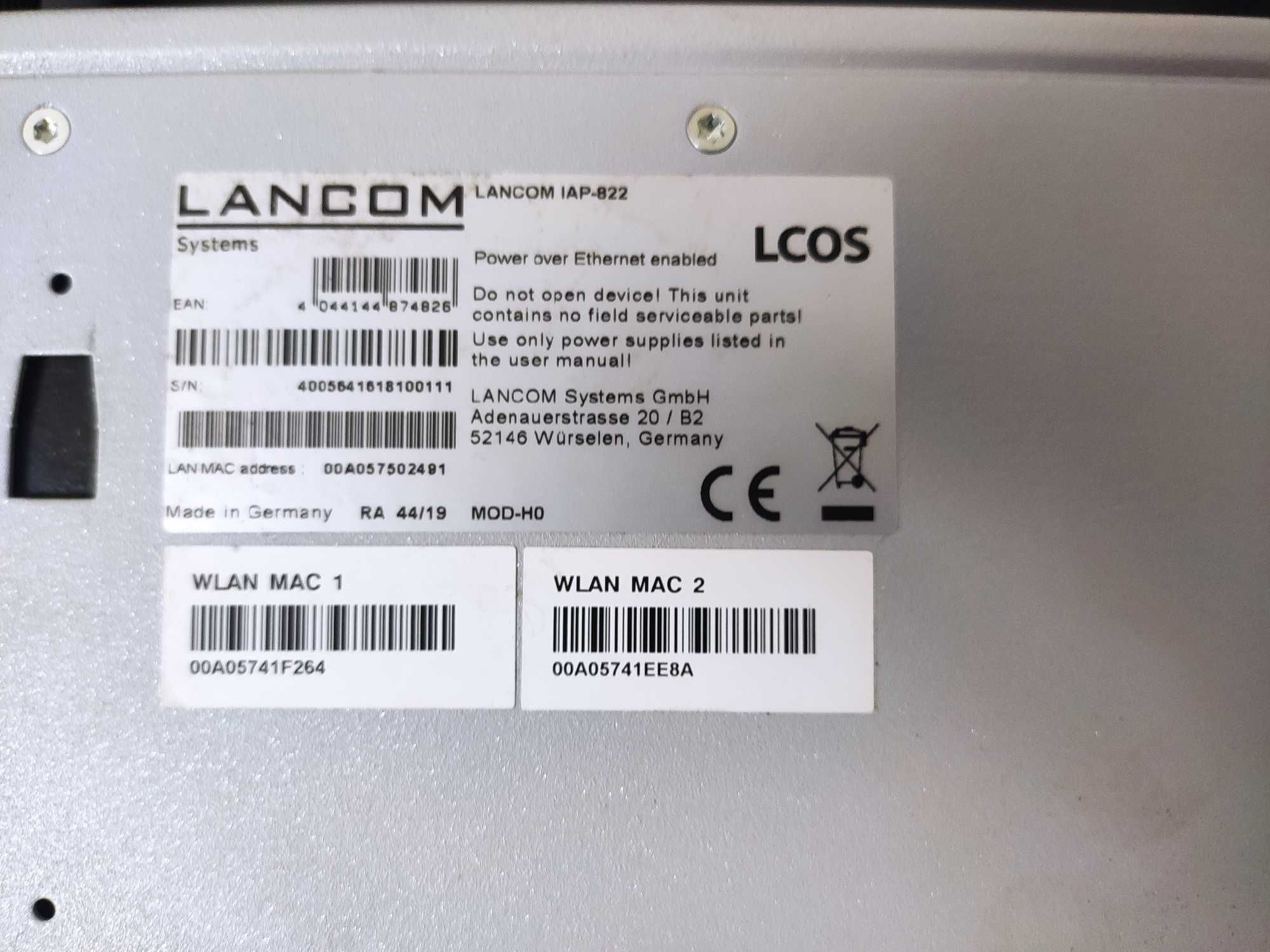 Точка доступу, роутер Lancom IAP-822, в наявності 3 штуки