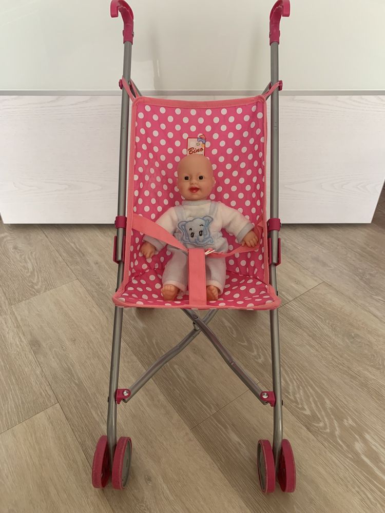 Bino коляска-трость для кукол (Германия), кукла