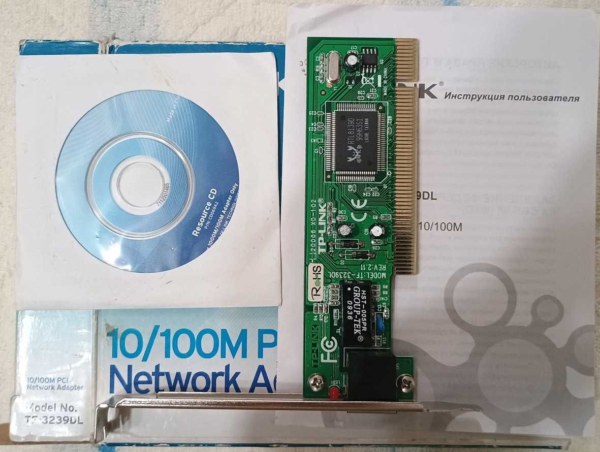 Мережевий адаптер (сетевая карта) TP-LINK TF-3239DL