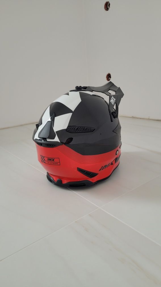 Kask IMX + rękawiczki