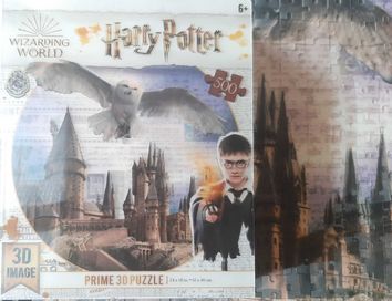 Unikatowe puzzle 3D Harry Potter - 500 elementów  (-3)