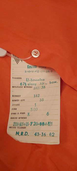 Koszula męska wólczanka