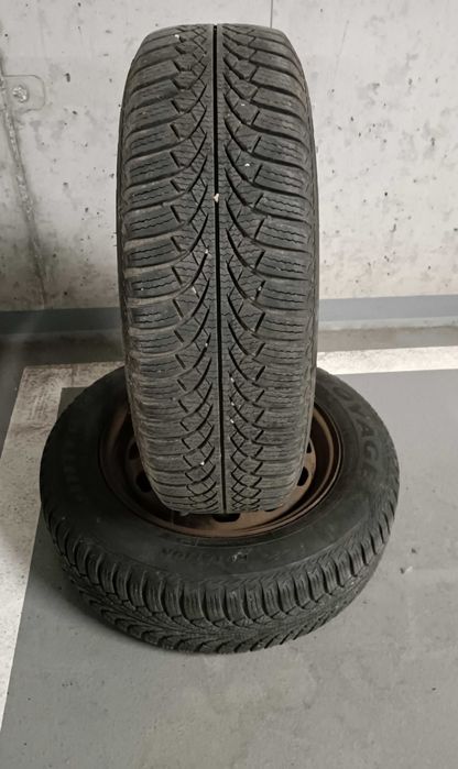 Opony zimowe 2xDębica 2023r +2xVoyager 2015r 195/65/15 + felgi 5x108