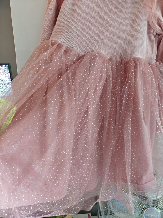 Sukienka tiulowa sweterek hm 128