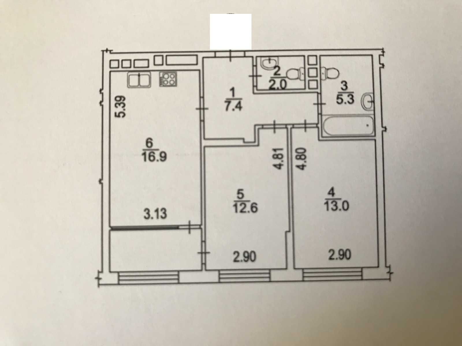 Продам власну нову 2к (2 кімн+кухня студ) видову ЖК Севен (ЖК Seven).