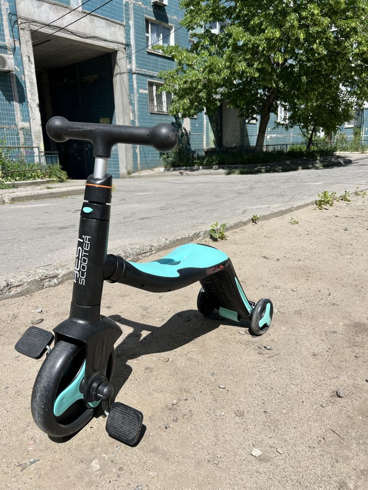 Best scooter 3 в 1 самокат велосипед беговел