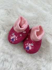 Dziecięce różowe buty buciki skarpetki dla dziewczynki