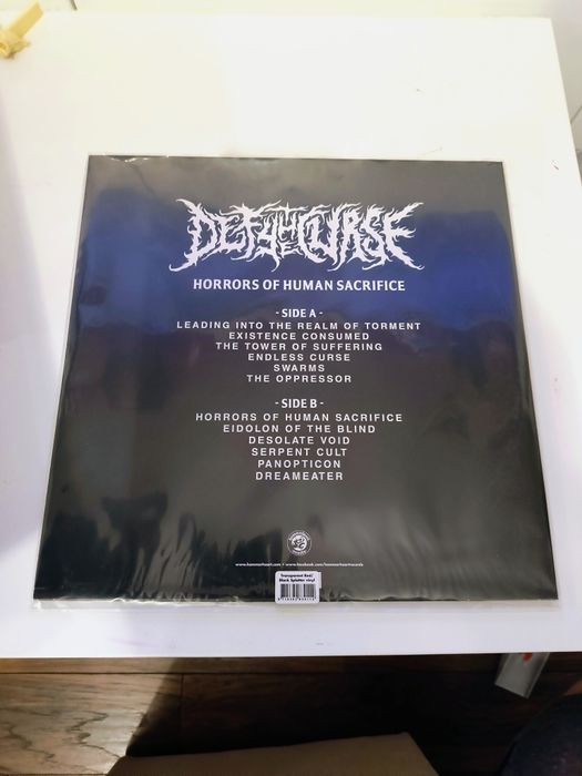 DEFY THE CURSE - Horrors Of Human Sacrifice LP (Transparent Red/Black