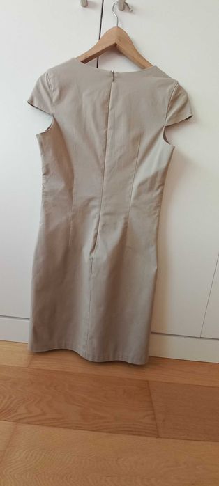 Vestido bege benetton (tamanho S)