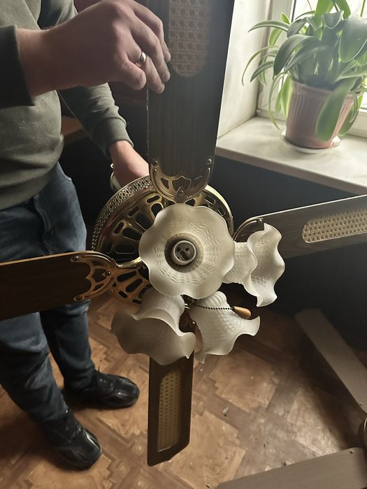 Люстра вентилятор majestic AXC-52L(4)-4