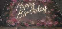 neon, ledon Happy Birthday