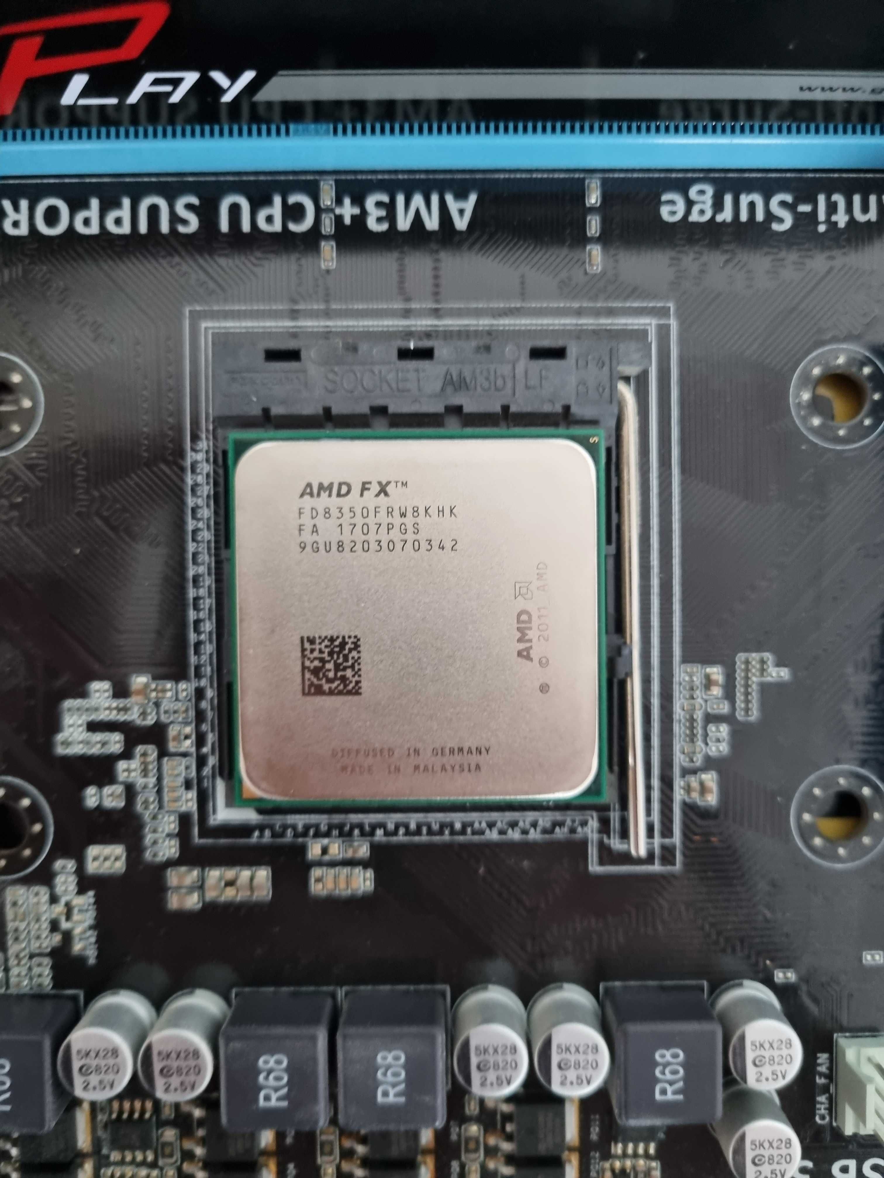 Procesor Amd fx 8350 + ram płyta główna asus  i chłodzenie cpu